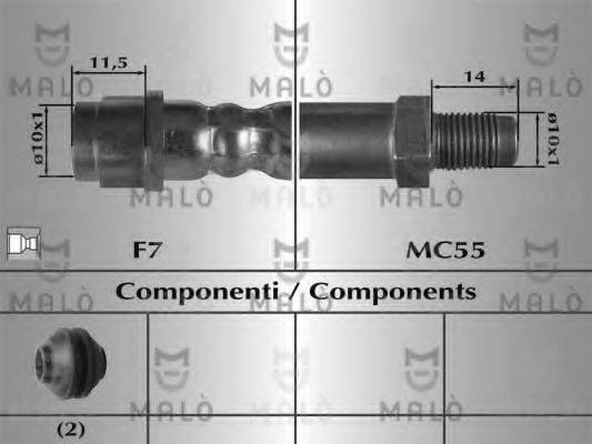 MALO 80999 Гальмівний шланг