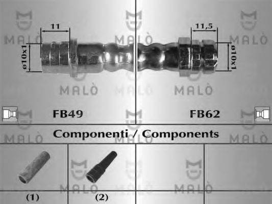MALO 81012 Гальмівний шланг