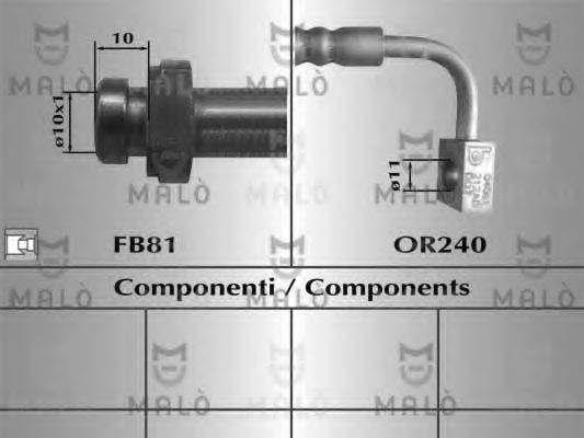 MALO 81018 Гальмівний шланг