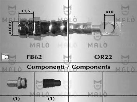 MALO 81068 Гальмівний шланг