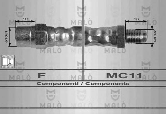 MALO 8166 Гальмівний шланг