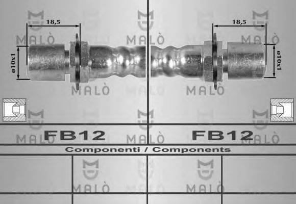 MALO 8213 Гальмівний шланг