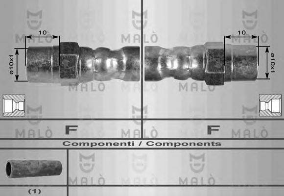 MALO 8256 Гальмівний шланг