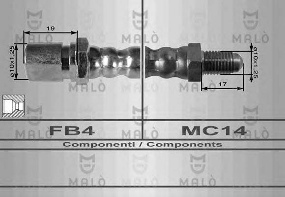 MALO 8273 Гальмівний шланг