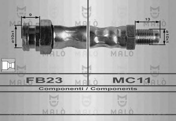 MALO 8354 Гальмівний шланг