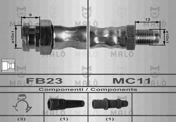 MALO 8431 Гальмівний шланг