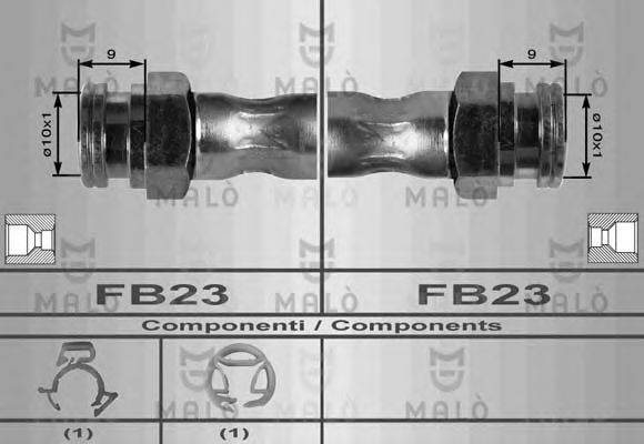 MALO 8486 Гальмівний шланг
