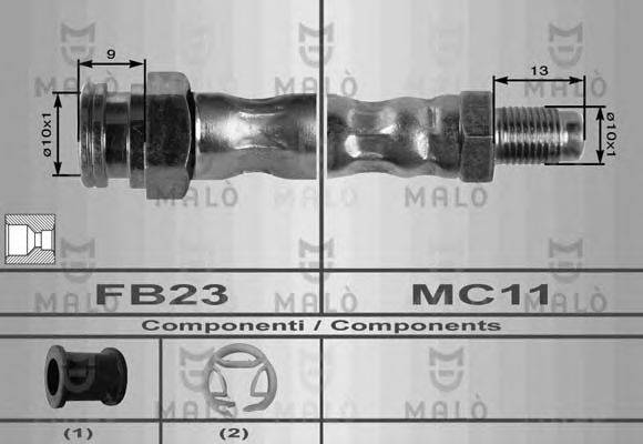 MALO 8512 Гальмівний шланг