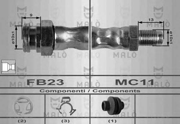 MALO 8552 Гальмівний шланг