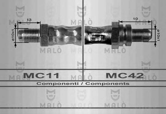 MALO 8607 Гальмівний шланг