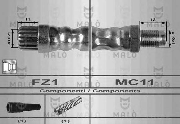 MALO 8622 Гальмівний шланг