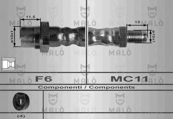 MALO 8911 Гальмівний шланг