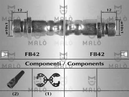 MALO 8916 Гальмівний шланг