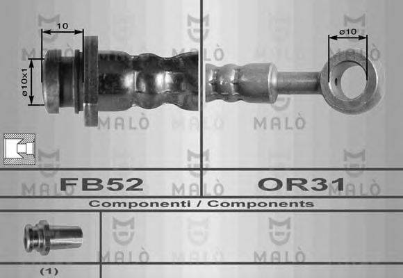 MALO 8932 Гальмівний шланг