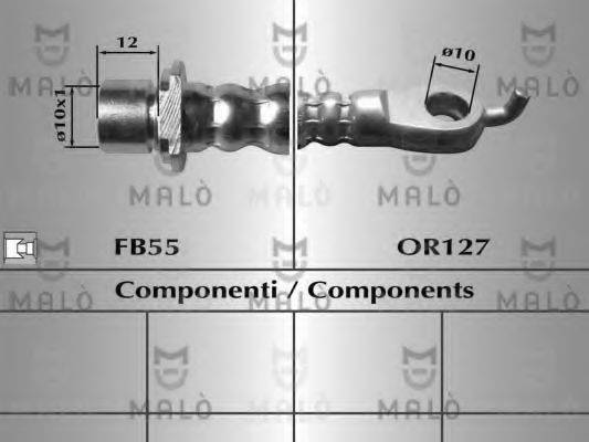 MALO 8957 Гальмівний шланг