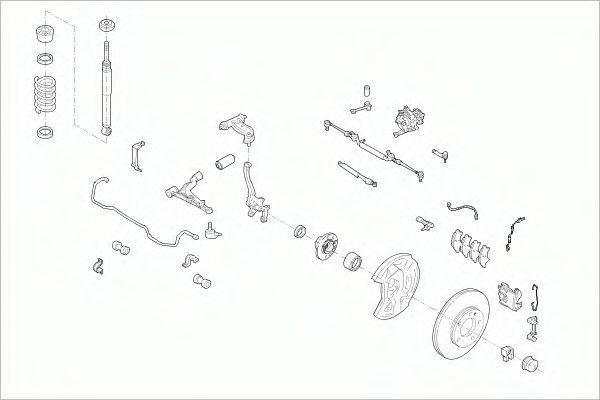 SACHS MERCECKLAFS017 Рульове управління; Підвіска колеса