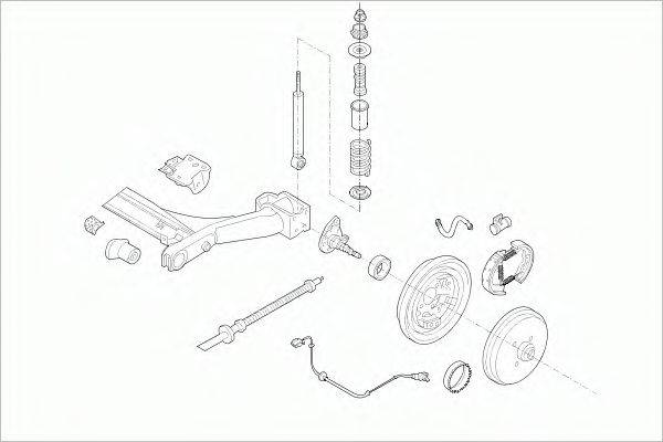 SACHS VWGOLFRS018 Рульове управління; Підвіска колеса