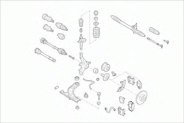 SACHS VWGOLFFS035 Рульове управління; Підвіска колеса