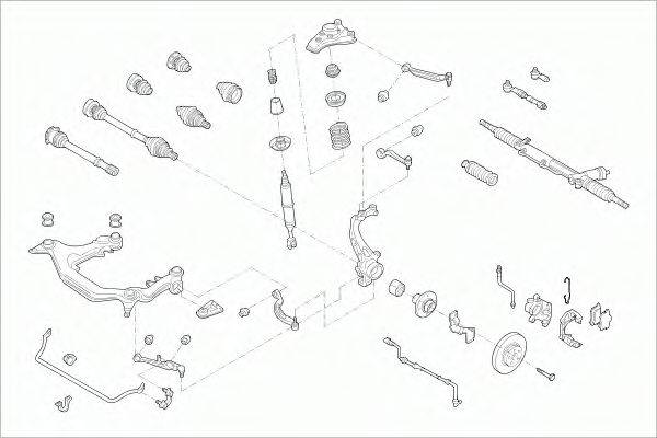 SACHS AUDIA4FS001 Рульове управління; Підвіска колеса