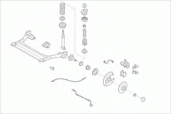 SACHS AUDIA4RS001 Рульове управління; Підвіска колеса