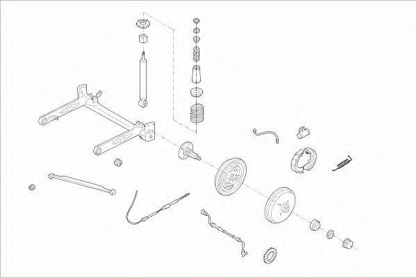 SACHS AUDI80RS005 Рульове управління; Підвіска колеса