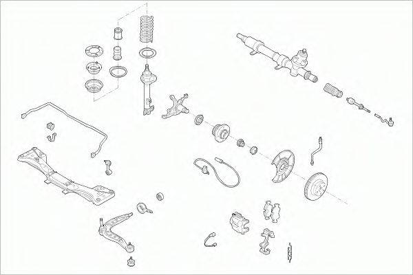 SACHS BMW3FS002 Рульове управління; Підвіска колеса