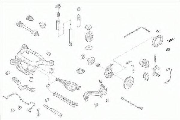 SACHS BMW3CABRS005 Рульове управління; Підвіска колеса