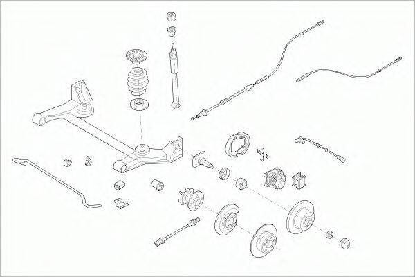 SACHS OPELVECTRRS008 Рульове управління; Підвіска колеса