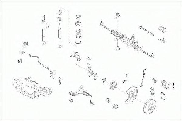 SACHS MERCEEKLAFS004 Рульове управління; Підвіска колеса