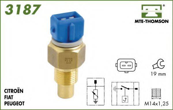 MTE-THOMSON 3187 Датчик, температура охолоджувальної рідини