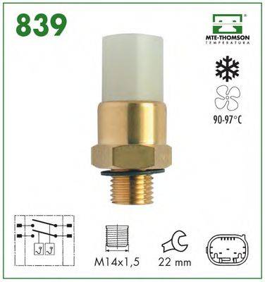 MTE-THOMSON 839 Термивимикач, вентилятор радіатора