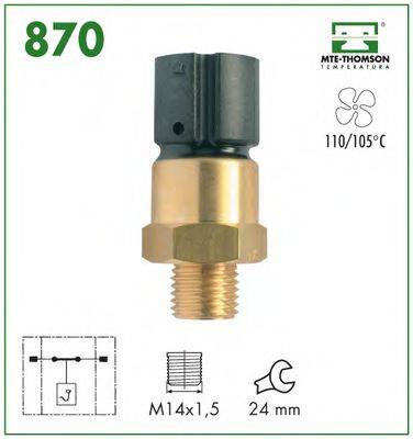 MTE-THOMSON 870 Термивимикач, вентилятор радіатора