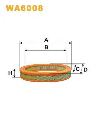 WIX FILTERS WA6008 Повітряний фільтр