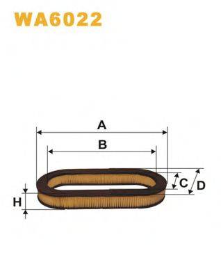 WIX FILTERS WA6022 Повітряний фільтр