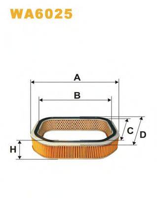 WIX FILTERS WA6025 Повітряний фільтр