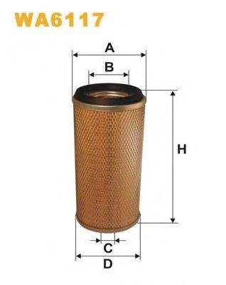 WIX FILTERS WA6117 Повітряний фільтр