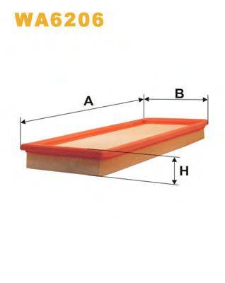 WIX FILTERS WA6206 Повітряний фільтр