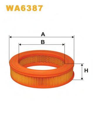 WIX FILTERS WA6387 Повітряний фільтр