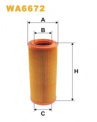 WIX FILTERS WA6672 Повітряний фільтр