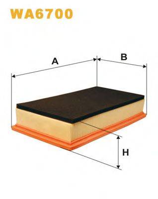 WIX FILTERS WA6700 Повітряний фільтр