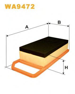 WIX FILTERS WA9472 Повітряний фільтр