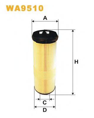 WIX FILTERS WA9510 Повітряний фільтр