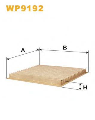 WIX FILTERS WP9192 Фільтр, повітря у внутрішньому просторі