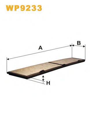 WIX FILTERS WP9233 Фільтр, повітря у внутрішньому просторі