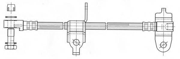 CEF 512357 Гальмівний шланг