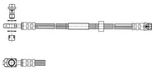 CEF 512563 Гальмівний шланг