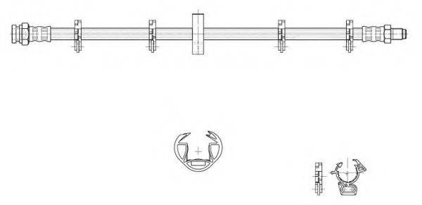 CEF 516982 Гальмівний шланг