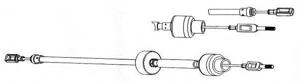 CEF CT01126 Трос, управління зчепленням