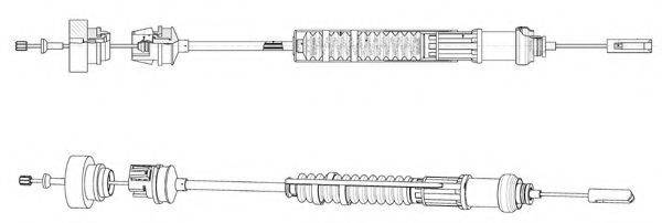 CEF CT01158 Трос, управління зчепленням