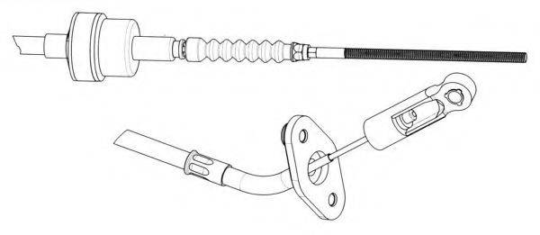 CEF FA01228 Трос, управління зчепленням